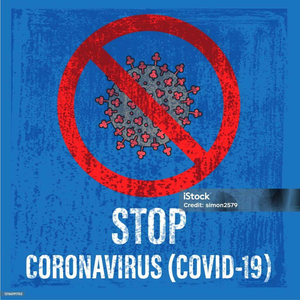 Outbreak Stop Stop Coronavirus Outbreak Warning Sign Stock Illustration - Download ...