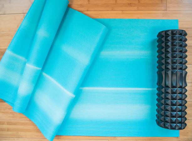 istock at home workout with yoga mat 1216592036