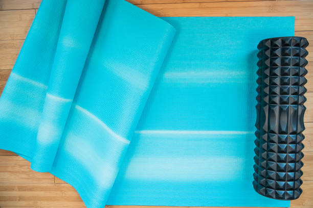 istock at home workout with yoga mat 1216592039