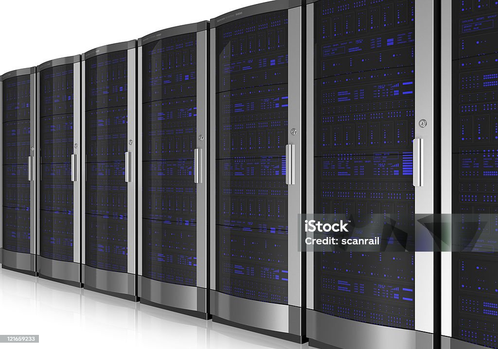 Interni sala Server - Foto stock royalty-free di Affari