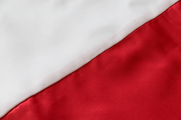 istock white and red cotton material macro photo. background 1216595001