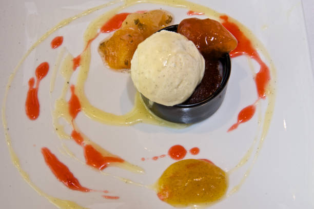 istock French Ice Cream Dessert With Chocolate Cake 1216598785