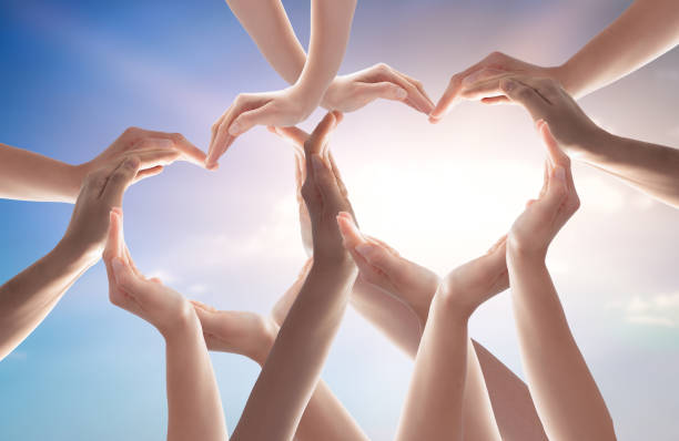 istock The concept of unity, cooperation, teamwork and charity. 1216600925