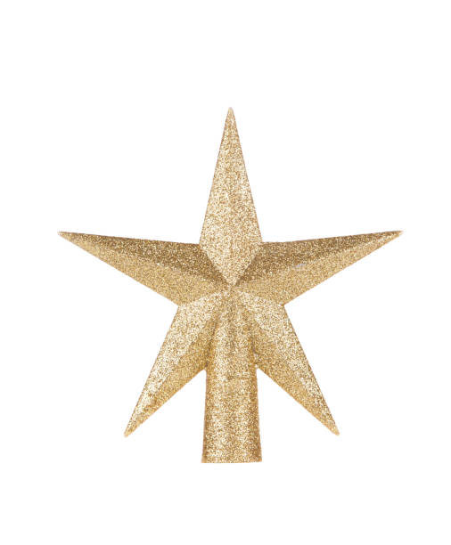 istock Golden star as a christmas decoration. 1216601570