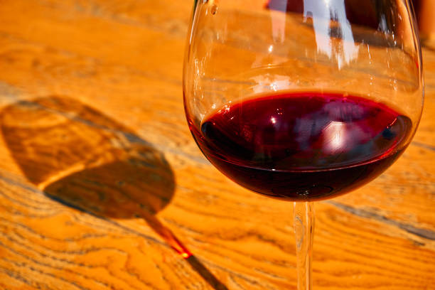 istock Glass of Fresh Red Wine for Celebration 1216602129