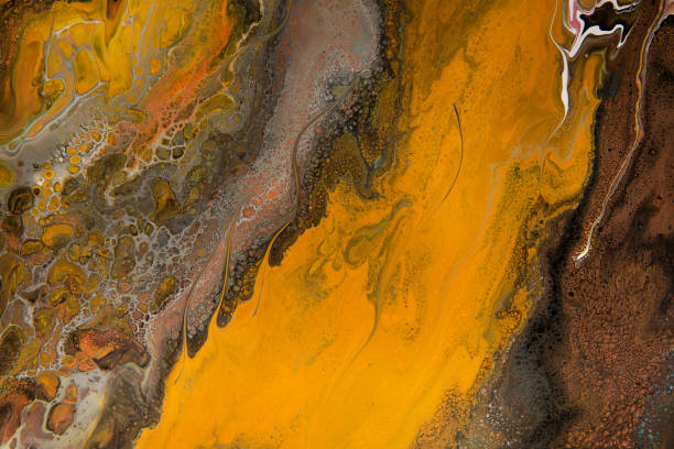 istock Brown paint with the addition of gold powder 1216605033