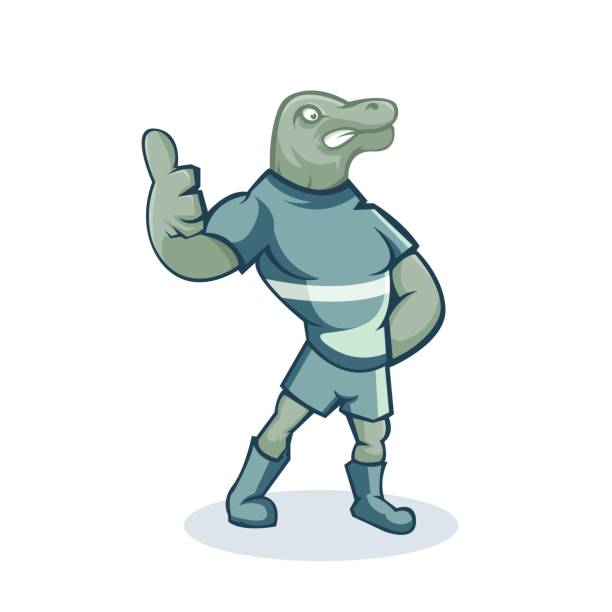 Komodo Dragon Cartoon Mascot Stock Illustration - Download Image Now -  Drawing - Art Product, Komodo Dragon, Logo - iStock