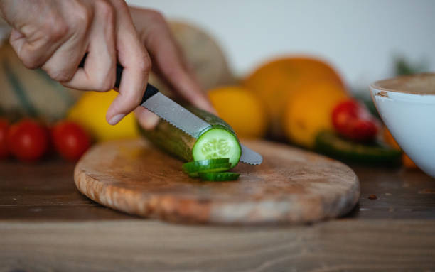 istock Vegetarian Salad Preparation 1216606981
