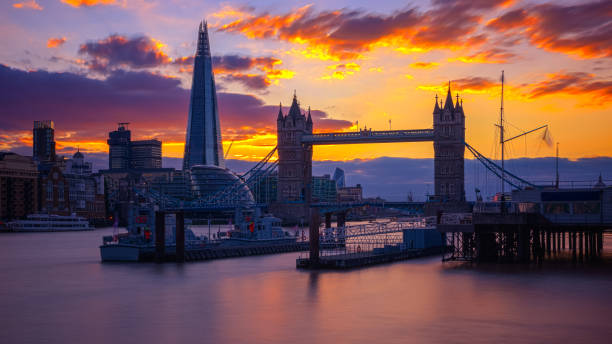 istock London cityscape with Tower Bridge at sunset 1216608297