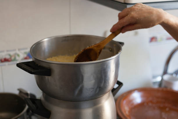 istock Couscous preparation in a home kitchen stills 1216608477