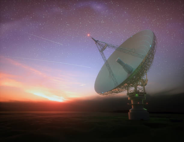 istock Giant Satellite Dishe for Signal From Galaxy 1216615863