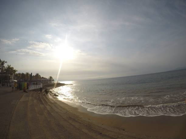 istock Sunset in the beach at Puerto Vallarta 1216617177