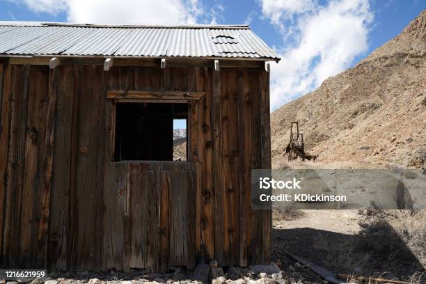 An Abandonded Building On A Former Mining Site Stock Photo - Download Image Now - Abandoned, Antique, Architecture