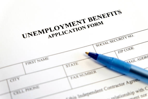 istock Written unemployment benefits application form 1216622558