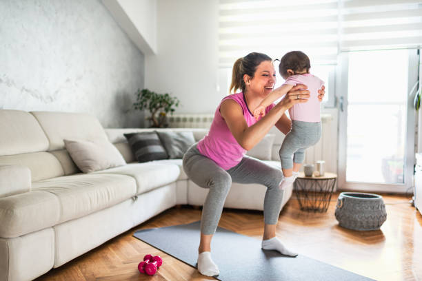 istock Helping mommy to get fit 1216623513
