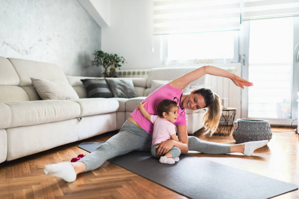 istock Helping mommy to get fit 1216624351