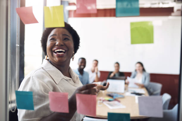 istock Inspiring her team with her big and bold plans 1216626336