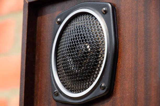 istock High frequency dynamics of a three-lane speaker system. Soviet vintage acoustics. 1216628243