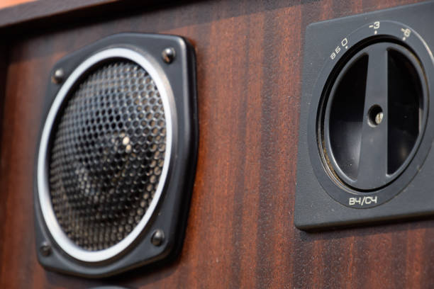 istock High frequency dynamics of a three-lane speaker system. Soviet vintage acoustics. 1216628357