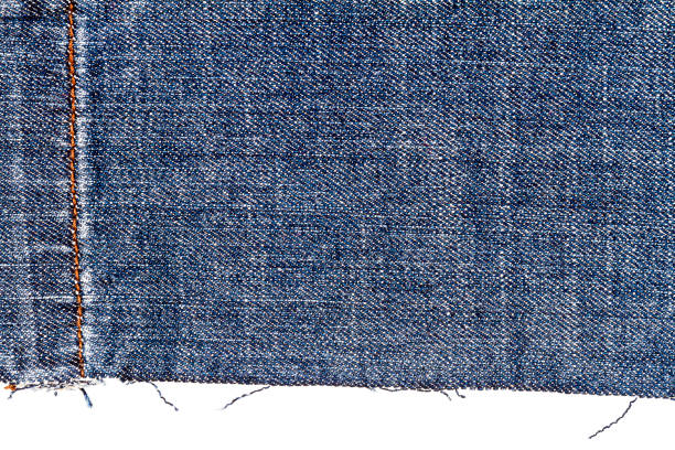 istock Piece of dark blue jeans fabric 1216632534