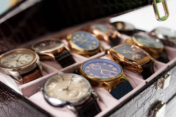 istock storage box with collection of men wrist watches 1216635289