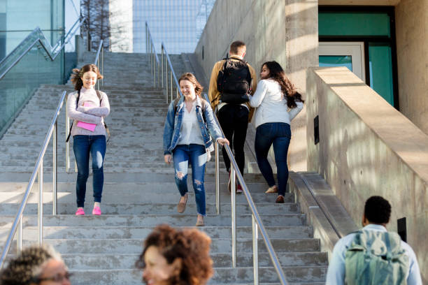 istock College student descent outdoor staircase 1216637609