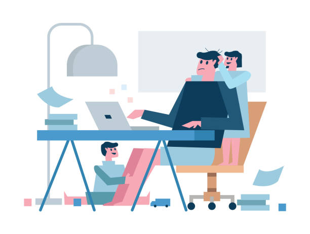 Trabajo Papa Hijo Vectores Libres de Derechos - iStock Trabajo Papa Hijo Vectores Libres de Derechos - iStock