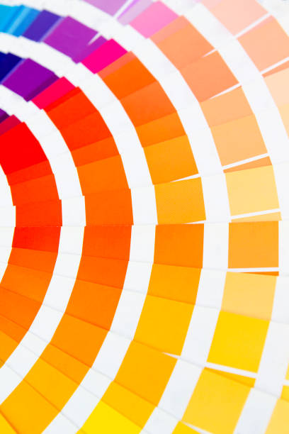 istock Fragment of color wheel with red and yellow tones 1216639921