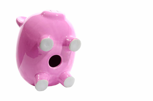 istock Piggy Bank Sitting Up Showing Empty Opening Isolated 1216641592