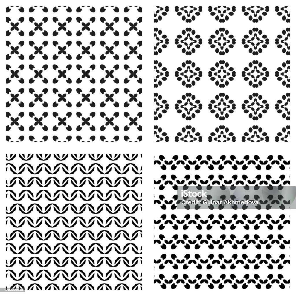 Geometric Pattern Collection For Fabric Textile Print Surface