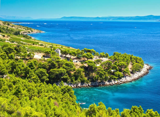 istock Paradise Brac island coastline 1216644444