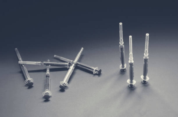 istock Set of medical syringes. 1216648535