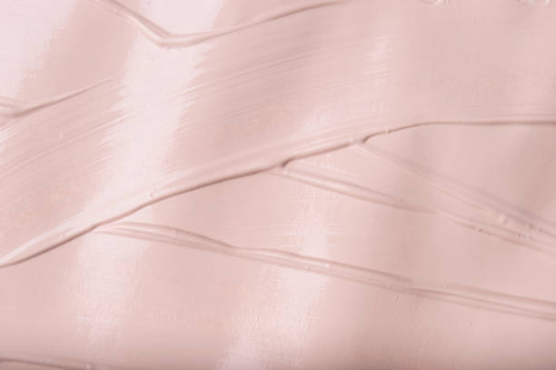 istock Texture of liquid foundation cream background close up 1216649743