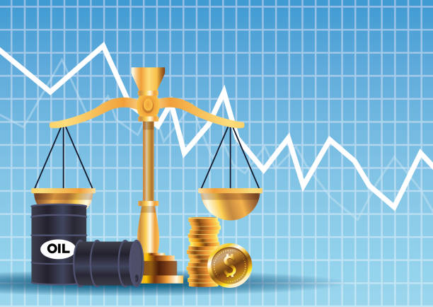 istock oil price market with barrels and balance 1216656665