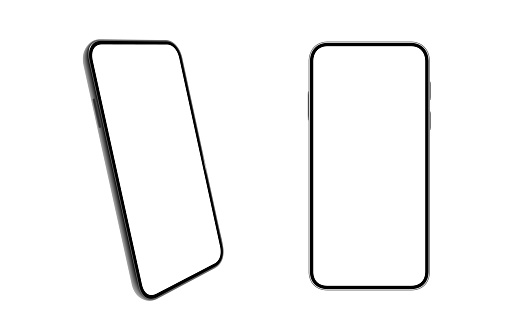 Smartphone. Mobile phone Template. Telephone. Realistic vector illustration of Digital devices