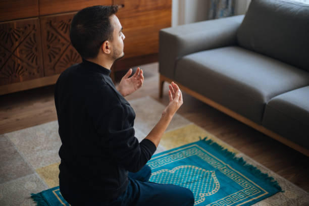 istock Muslims prayer at home 1216658848