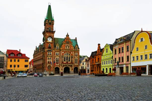 istock Colorful buildings in main square, Frydlant. 1216660228