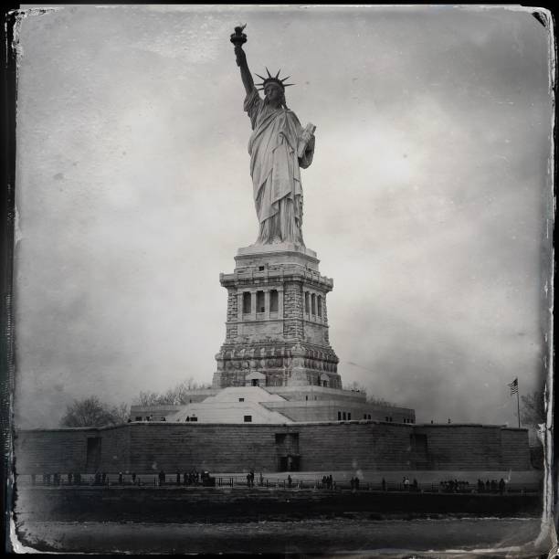 Liberty tintype Statue of Liberty tintype statue of liberty new york city photos stock pictures, royalty-free photos & images