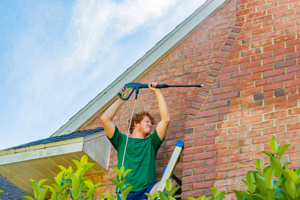 istock Pressure Washing a Brick House 1216666409