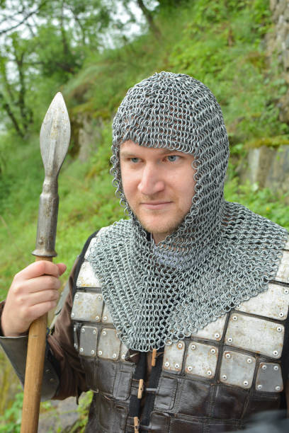 istock Knight with spear and armour 1216668611