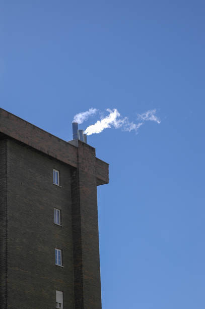 Urban architecture with blue sky in the background