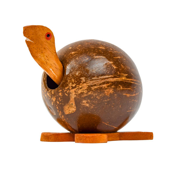 istock Decorative wooden turtle souvenir isolated on white background 1216677616