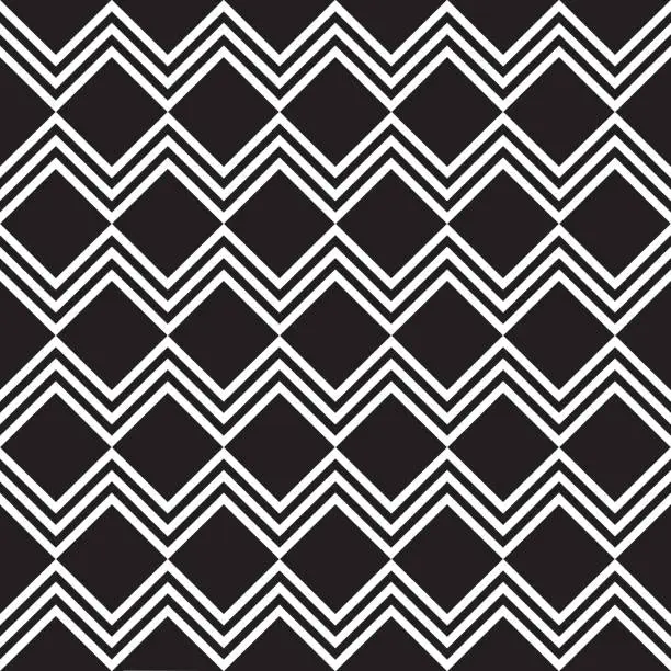 Vector illustration of Abstract seamless geometric pattern background