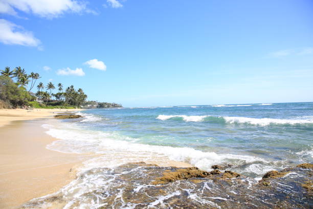 istock sand wave bech water sea ocean blue sky 1216684358