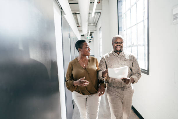 istock Two entrepreneurs discussing new  business strategy 1216688266