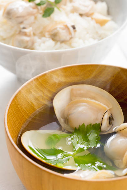 istock Clam soup and clam rice 1216691509