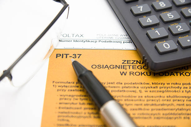 istock Filling in polish tax form 121669401