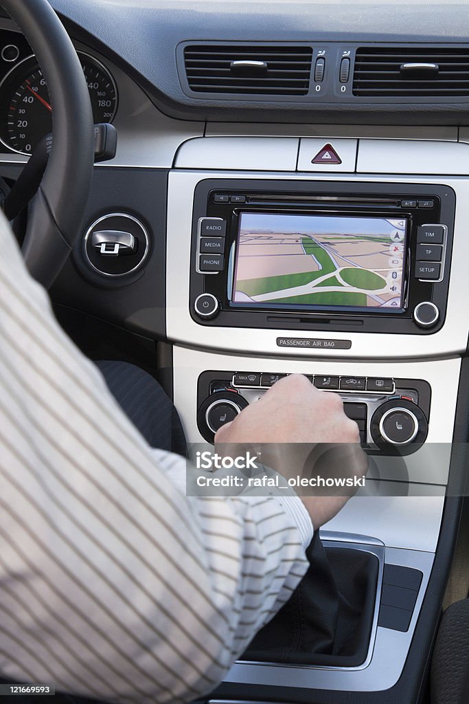 GPS navagation em carro de luxo - Foto de stock de Carro royalty-free