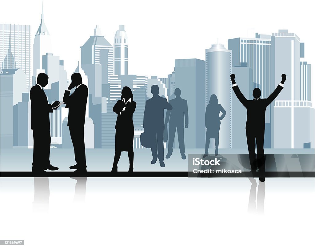 Business people in the big city  Adult stock vector