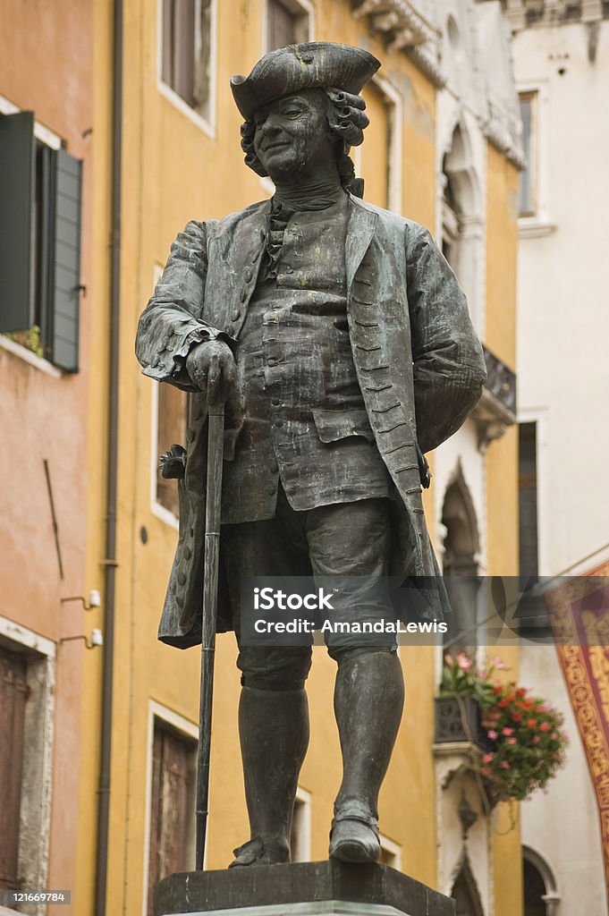 Carlo Goldoni estátua, Veneza - Foto de stock de Bengala royalty-free